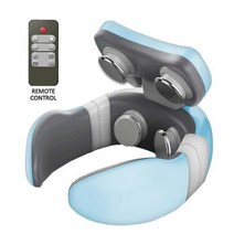 어깨 온열 찜질기 오십견 어깨 통증 거북 목 전기 온열기 원격 제어로 자기 펄스 가열 마사지 피로 통증 완화 자궁 경부 마사지, c