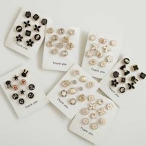 뉴 다이아 진주 브로치 버클 똑딱이단추 DIY 세트 시리즈1 (4종 택일) 편리