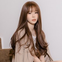 전체가발 여성 통가발 솜브레 롱 셋팅펌 스윗 선데이 여자가발, S, 솜브레 초코브라운+밀트브라운