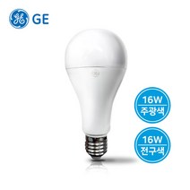 GE LED 전구 16W 주광색 전구색LED16-A60-830-100-240V-E27, 1개, 전구색