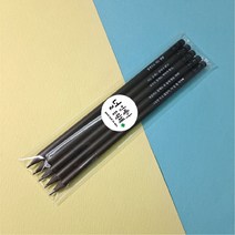 incolor 수능연필 수능대박기원 OPP 5본입 흑목연필세트, 4번 스티커세트