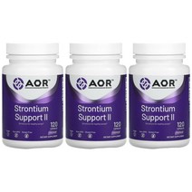 Advanced Orthomolecular Research AOR 스트론튬 서포트2 120정 3통, 3개