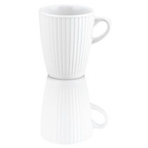 필리빗 Pillivuyt Plisse 머그 9온스, 1개