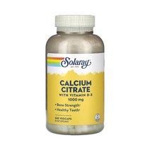 솔라레이 칼슘 시트레이트 비타민D3 함유 1000mg 240정, 1개, 240캡슐