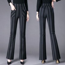 여자 여성 등산복 겨울 등산 바지 기모 팬츠캐주얼 스트레이트 루즈핏 하이 웨이스트 플레어 바지 여성용