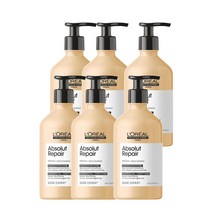 손상헤어용 컨디셔너 500ml LOreal Professionnel Absolut Repair Conditioner for Dry Damaged Hair, 6팩