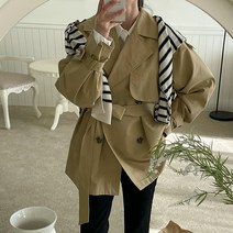 나크리 하프 트렌치코트 61300 빅사이즈 여성의류