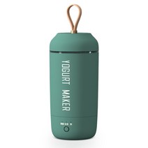전기 자동 요구르트 메이커 휴대용 미니 요구르트 용기 발효 기계 사워 크림 leben fermenter drink usb 히터, 짙은 녹색