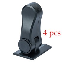 안전 용품 호루 호로 미끄럼방지 안면보호 부직포 공사용 매트 보호 생활안전 방지 4pcs 아기 보안 잠금 플라스틱 잠금 도어 잠금 어린이 safty 냉장고 잠금 캐비닛 잠금, 검은색