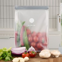 에코코 스텐딩 제로웨이스트 재사용 다회용 지퍼백 2500ml 2입, 2세트