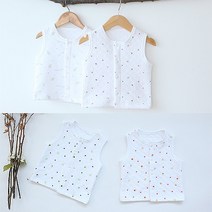 [베이비] 유아 아기 순면 누빔 보온 조끼 [신생아~두돌전후]