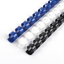 플라스틱 제본스프링 루즈링 28mm 50개 제본기소모품 제본링세트 다이어리제작 제본용링 링바인더 다꾸용품, 흰색