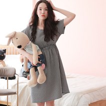 [서빈] 큐티 지지미 체크 밴드 원피스[HW3128_d]8종1택