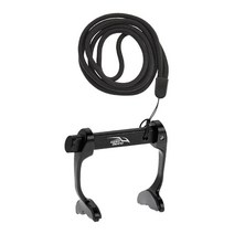 수영 코 클립 미끄럼 방지 를위한 분실 방지 로프로 조절 가능 성인 스노클링 스쿠버 다이빙 훈련, 알루미늄 합금, 검은 색