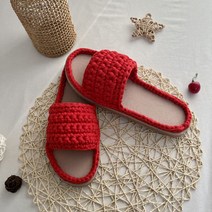 도두리 DIY 손뜨개 코바늘 뜨개질 실내화 취미 만들기 키트 패키지 뜨기 - 동영상제공, 플라워블루, 290mm