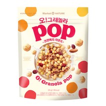오리온 오 그래놀라 팝 크린베리아몬드, 4개, 370g