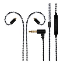 헤드폰 케이블 MMCX 코드 SHURE SE215 SE315 A2DC LS50 IS70 IM50 IM70 IM01 IE80 IE8 IE8I 0.78 2PIN 헤드셋, 검은색