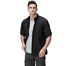 CQR CQ-TOS431 남성 롤업 셔츠 택티컬 밀리터리 남방