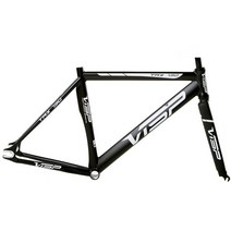 픽시프레임 픽시 자전거 프레임 로드 VISP TRX790 고정 기어 알루미늄 합금 단일 속도 Fixie 자전거 프레임, 03 Black_05 56cm