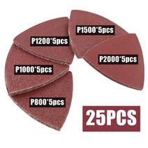 차량 샌딩디스크 사포 25pcs 후크 및 루프 삼각형 사포 8080MM 샌딩 디스크 318 인치 진동 멀티 도구 패드, 04 25pcs sandpaper