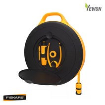 [피스카스] 워터휠S-15M 호스 호스릴 정원 분사기 1020436 최대 작업 반경 45평 가볍고 컴팩트한 사이즈 벽거치가능, 워터휠S-15M 호스 1020436