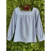 청바지에 잘 어울리는 스퀘어넥 봄 블라우스 I (square-neck spring blouse by yoyoo design)