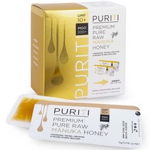 PURITI 정품 생 마누카 꿀 스냅 UMF 10+(MGO300+) 21 x 5g, 기본
