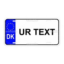 맞춤형 텍스트 번호판 유럽 자동차 이름 미국 태그 12x6 인치 CA-002, 26 CA0591_01 15X30cm