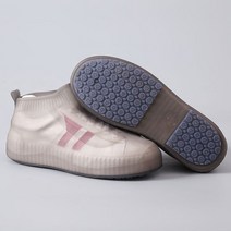 신발방수커버롱장화 투명 지퍼 방수 장화 신발 위에 신는 비올때 두꺼운 비 커버 재사용 가능한 여성 overshoes 관광 여행 하이킹 커버 남성 흰색 커버 galoshes