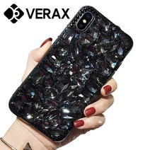 기타 바보사랑[베락스]갤럭시S7 트윙클 크리스탈 유니크 젤리 케이스 P438, 블랙