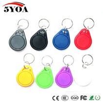 UID IC 배지 변경 가능 스마트 Keyfobs 키 태그 카드 5 개 1K S50 RFID 13.56MHz ISO14443A 블록 0 섹터 쓰기