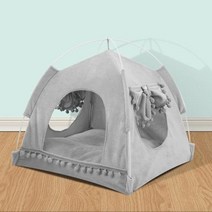 펫드라이룸 강아지 놀이 틀 케이지 바구니 고양이, Gray+S