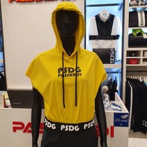 파사디 골프 웨어 여성 여름 색감이 예쁜 숏기장 후드티셔츠(옐로) PP23MTP159MM[뉴코아창원]