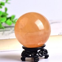 천연원석 수정구슬 홈 인테리어 천연 수석 자수정 호안석 흑요석 1 pc 자연 꿈 공 광택 글로브 마사지 공 영기 치유 돌 장식 절묘한 선물 기념품 선물, 방해석, 25-30mm