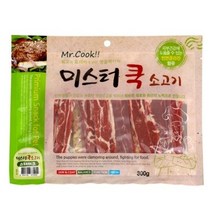 미스터쿡 강아지 간식 스테이크, 소고기, 300g, 60개