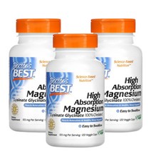 닥터베스트 마그네슘 라이시네이트 글리시네이트 킬레이트 105mg 120베지캡슐 3개