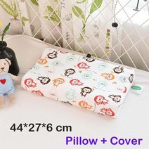 라텍스 아기 침구 수면 베개 평면 방지 정형 외과 어린이 아이 목 쉐이핑 메모리 폼 공장, [07] monkey pillow