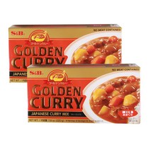 (2개묶음) S&B 순한맛 골든카레 (고형카레) 220g, 2개