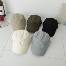 스트링 무지 캠프캡 모자