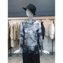 데무 메쉬 프린트 티셔츠(MW2304941)