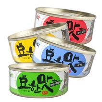 오션 바이캣묘한맛 고양이캔, 24개, 묘한맛 참치타우린