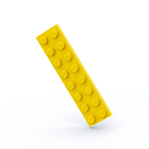 LEGO 레고 3034 2x8 베이직 블럭 부품 파트 브릭 세트, 옐로우42개