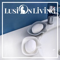[루시온리빙] 물빠짐 비누받침 1+1 (화이트+그레이 선택가능) 물 잘빠지는 비누거치대 - lusi2021, 물빠짐 비누받침[화이트1+그레이1] (색상선택가능)
