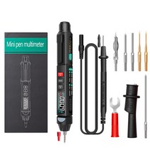 주디 3008 6000 카운트 디지털 멀티 미터 전문 지능형 센서 테스터 펜 현재 미터 비접촉 전압계, 상자와 함께, 검정
