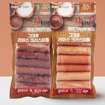 헬로도기 그대로 라이스크리스피롤 6p 치킨 애견 간식, 상세페이지 참조