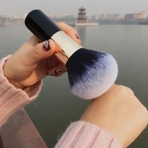 빅 사이즈 메이크업 브러쉬 뷰티 파우더 페이스 블러쉬 브러쉬 전문 대형 화장품 소프트 파운데이션 메이크업 도구, 1개, style 1purple