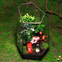 테라리움 키트 글래스 하우스 이끼테라리움 만들기 DIY 비바리움, 벚꽃나무아래(완제품)