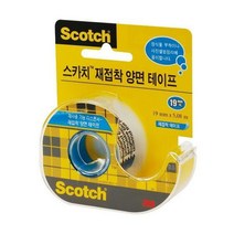 3M 스카치 재접착 양면 테이프 238 19mmX5.08M