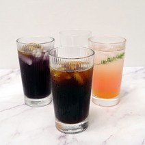 트윙클 강화유리컵 6P set / 370ml 강화글라스 아이스커피잔 커피잔