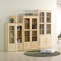 [우아미아이] [우아미가구]코사린 무도장 원목 장식장 1500, 색상:무도장